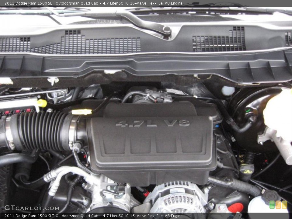 4.7 Liter SOHC 16-Valve Flex-Fuel V8 Engine for the 2011 Dodge Ram 1500 #41254405