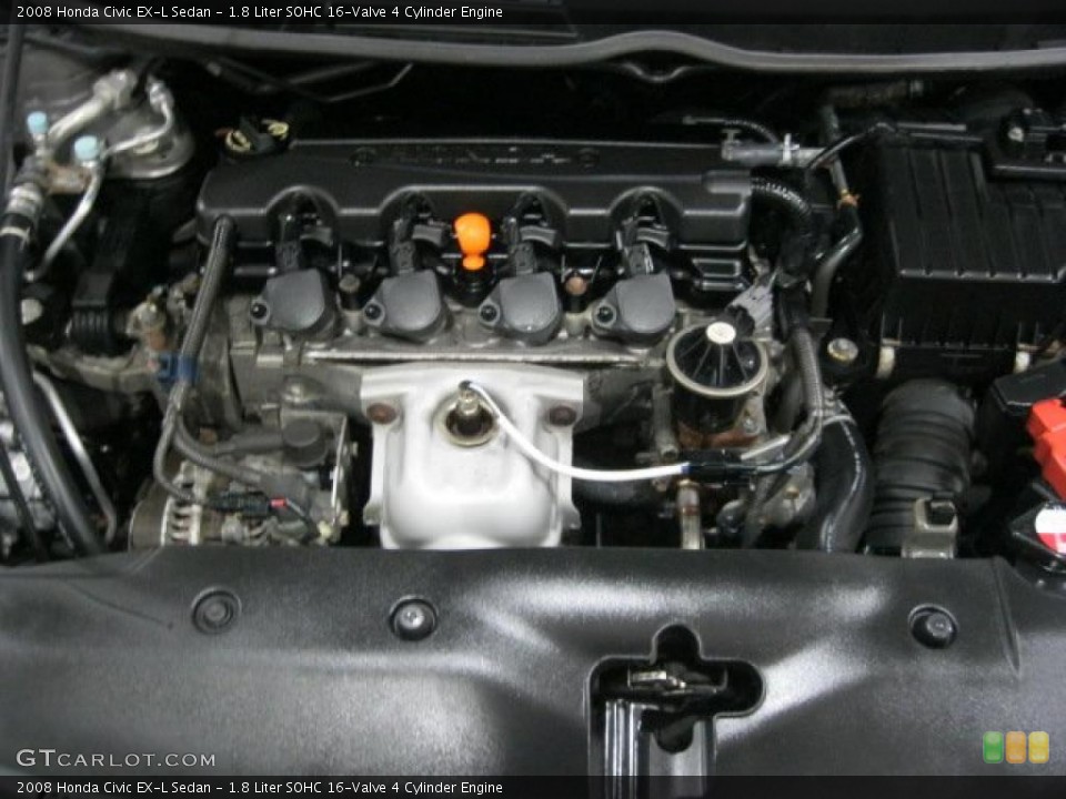 1.8 Liter SOHC 16-Valve 4 Cylinder Engine for the 2008 Honda Civic #41256649