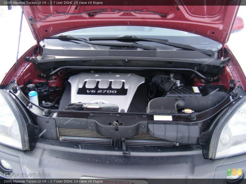 2.7 Liter DOHC 24 Valve V6 Engine for the 2005 Hyundai Tucson #41258569