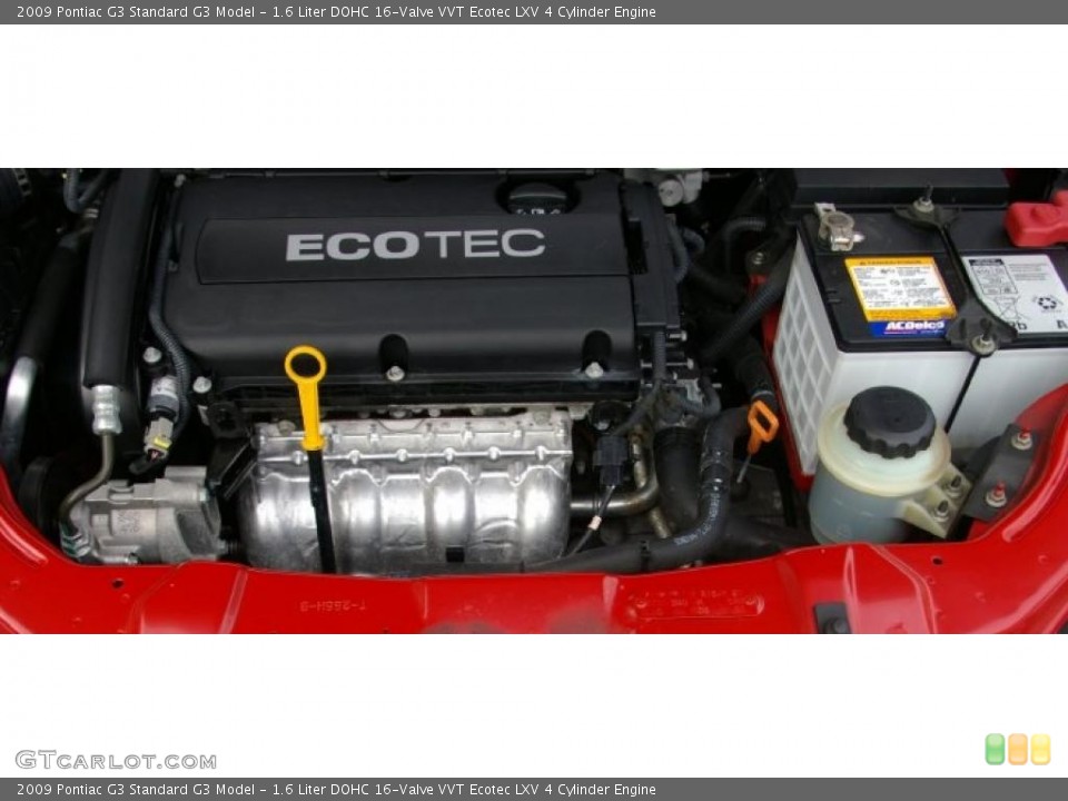 1.6 Liter DOHC 16-Valve VVT Ecotec LXV 4 Cylinder Engine for the 2009 Pontiac G3 #41266045