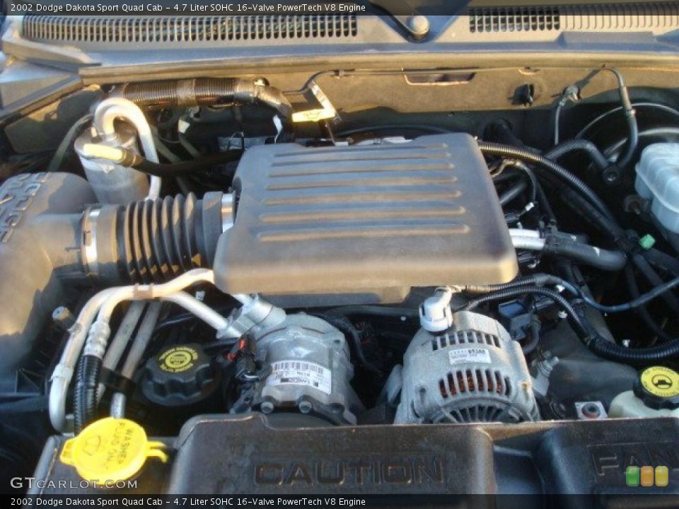 4.7 Liter SOHC 16-Valve PowerTech V8 Engine for the 2002 Dodge Dakota #41274765