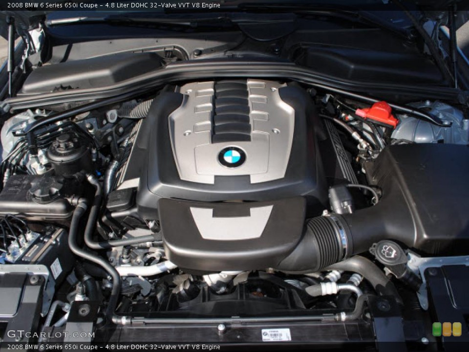 4.8 Liter DOHC 32-Valve VVT V8 Engine for the 2008 BMW 6 Series #41282937