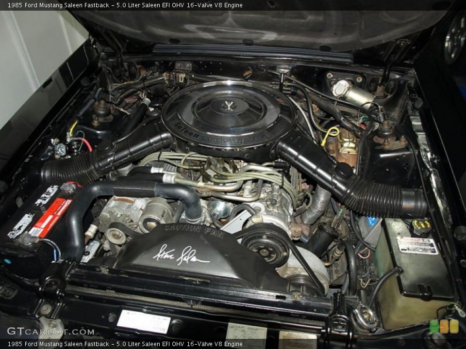 5.0 Liter Saleen EFI OHV 16-Valve V8 1985 Ford Mustang Engine