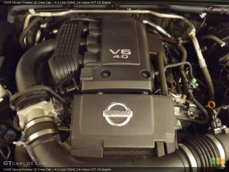 4.0 Liter DOHC 24-Valve VVT V6 2008 Nissan Frontier Engine