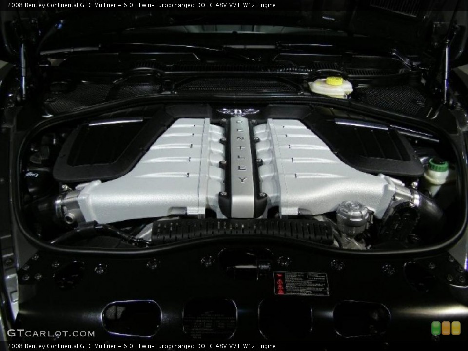 6.0L Twin-Turbocharged DOHC 48V VVT W12 Engine for the 2008 Bentley Continental GTC #41303320