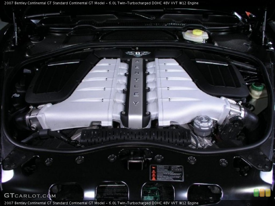 6.0L Twin-Turbocharged DOHC 48V VVT W12 Engine for the 2007 Bentley Continental GT #41303608