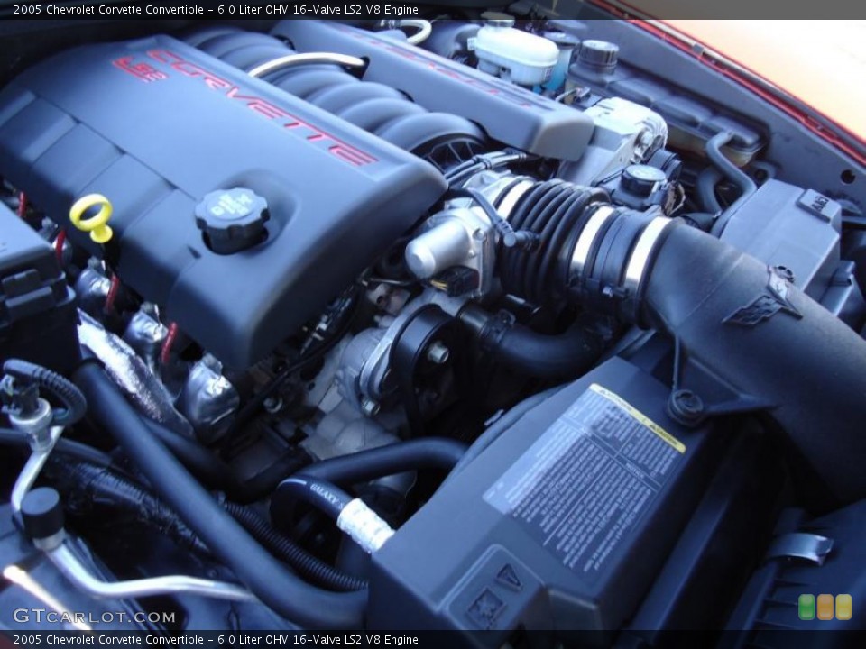 6.0 Liter OHV 16-Valve LS2 V8 Engine for the 2005 Chevrolet Corvette #41321346