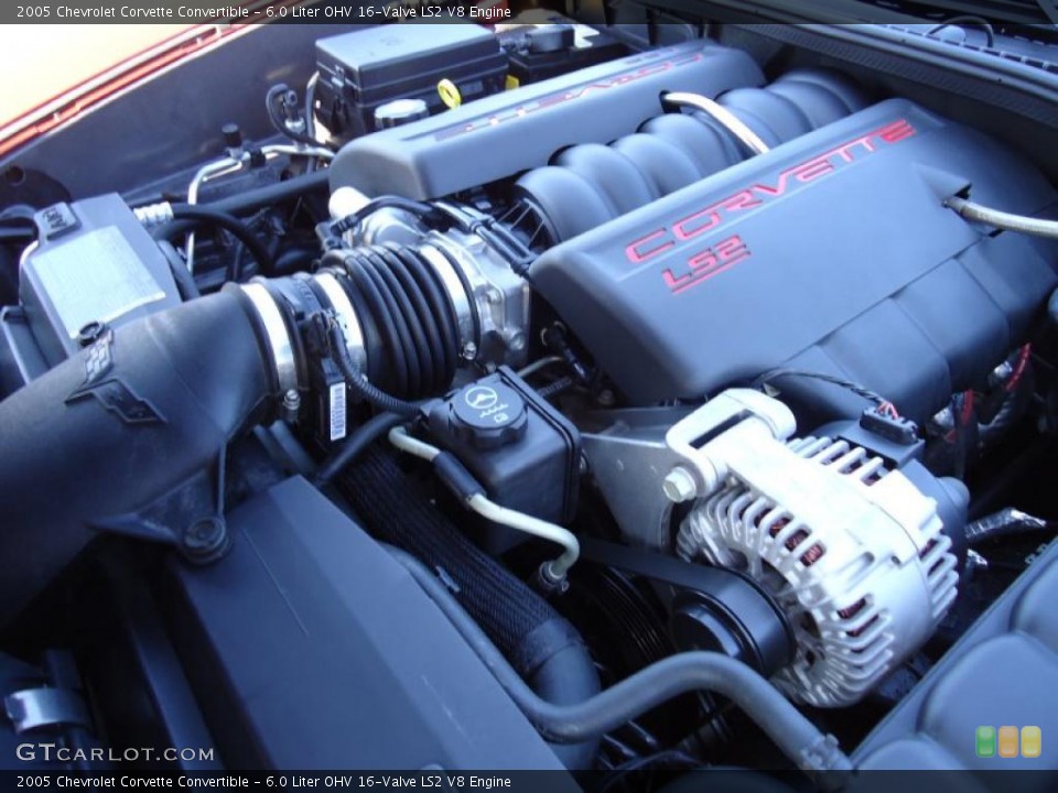 6.0 Liter OHV 16-Valve LS2 V8 Engine for the 2005 Chevrolet Corvette #41321358