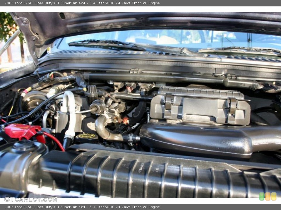 5.4 Liter SOHC 24 Valve Triton V8 Engine for the 2005 Ford F250 Super Duty #41345599