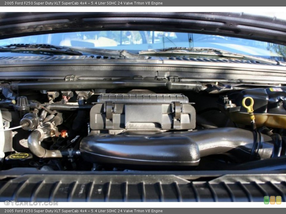 5.4 Liter SOHC 24 Valve Triton V8 Engine for the 2005 Ford F250 Super Duty #41345615