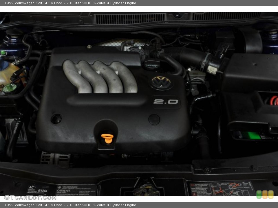 2.0 Liter SOHC 8-Valve 4 Cylinder 1999 Volkswagen Golf Engine