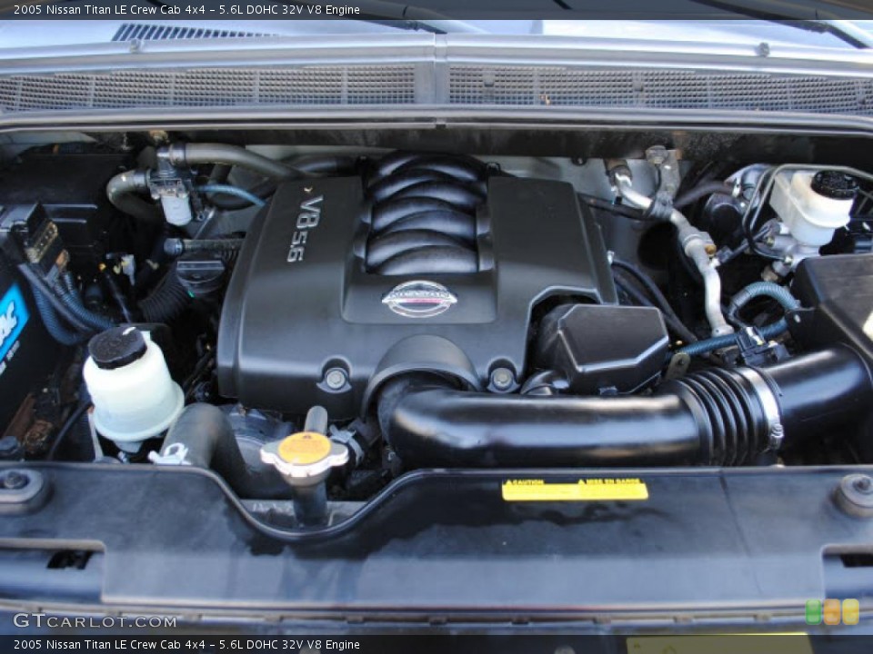 5.6L DOHC 32V V8 2005 Nissan Titan Engine