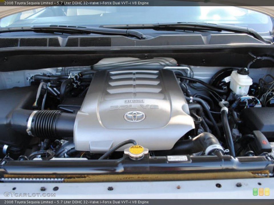 5.7 Liter DOHC 32-Valve i-Force Dual VVT-i V8 Engine for the 2008 Toyota Sequoia #41360703