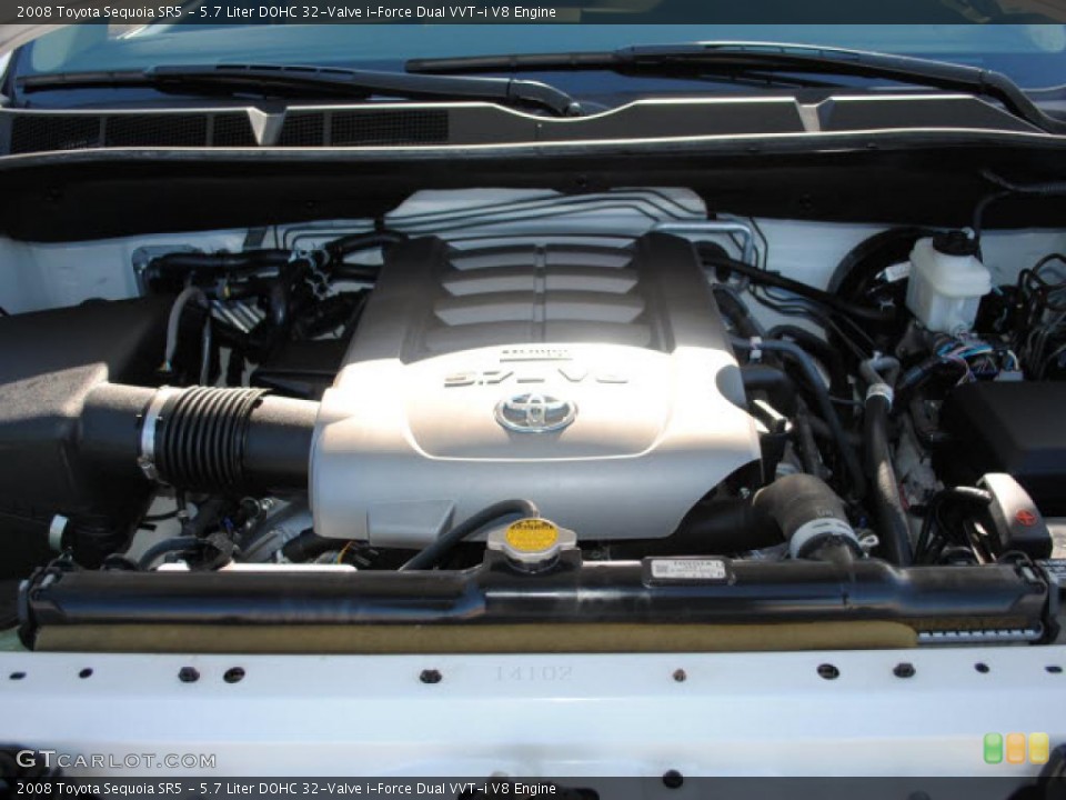 5.7 Liter DOHC 32-Valve i-Force Dual VVT-i V8 Engine for the 2008 Toyota Sequoia #41361019