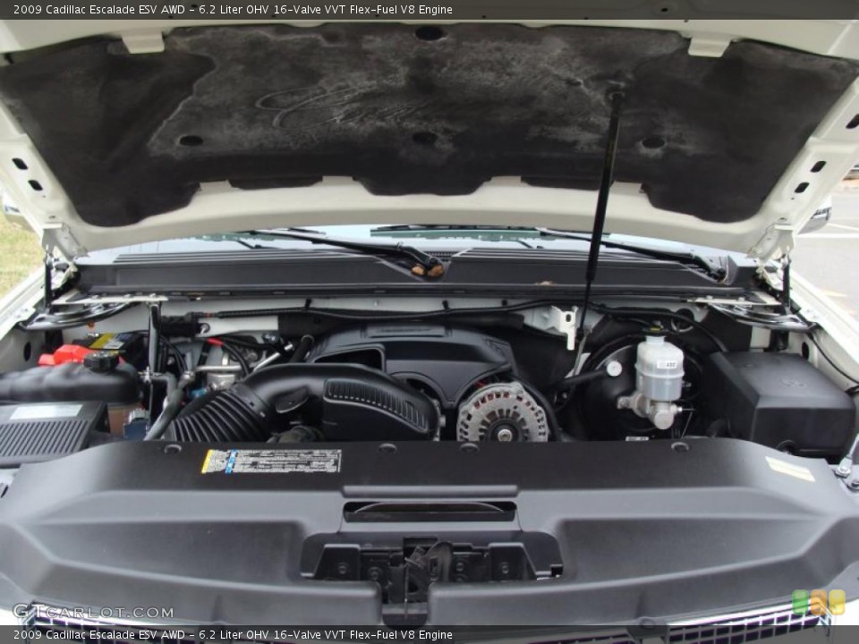 6.2 Liter OHV 16-Valve VVT Flex-Fuel V8 Engine for the 2009 Cadillac Escalade #41370828