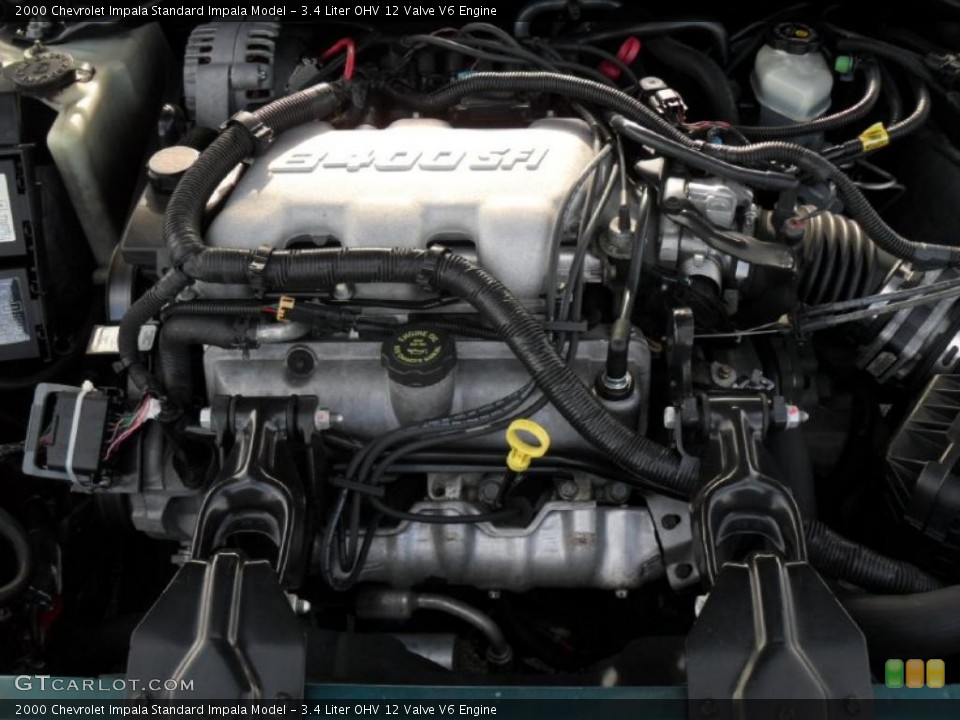 3.4 Liter OHV 12 Valve V6 Engine for the 2000 Chevrolet Impala #41379668