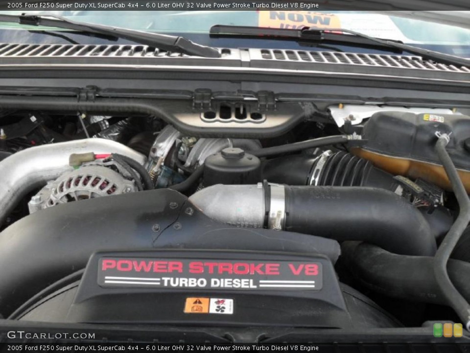 6.0 Liter OHV 32 Valve Power Stroke Turbo Diesel V8 Engine for the 2005 Ford F250 Super Duty #41382420