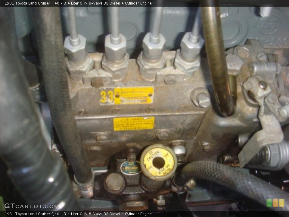 3.4 Liter OHV 8-Valve 3B Diesel 4 Cylinder Engine for the 1981 Toyota Land Cruiser #41403528