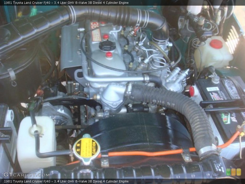 3.4 Liter OHV 8-Valve 3B Diesel 4 Cylinder Engine for the 1981 Toyota Land Cruiser #41403548