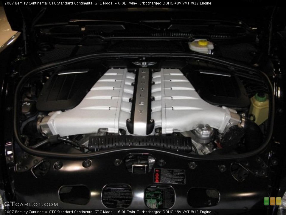 6.0L Twin-Turbocharged DOHC 48V VVT W12 Engine for the 2007 Bentley Continental GTC #41426847