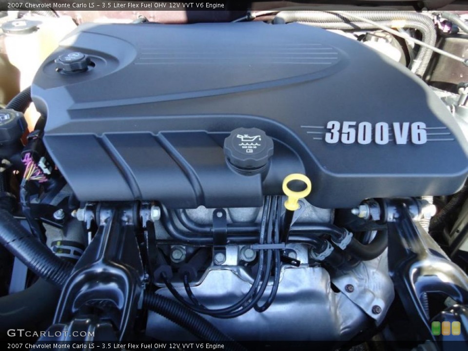 3.5 Liter Flex Fuel OHV 12V VVT V6 Engine for the 2007 Chevrolet Monte Carlo #41434095
