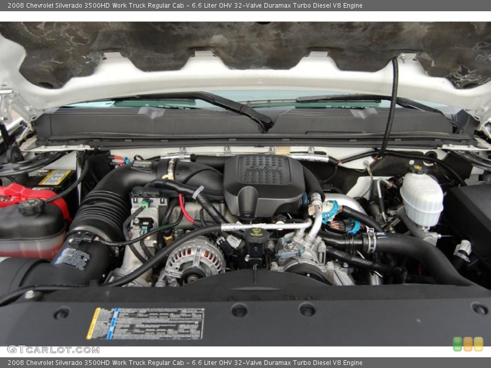 6.6 Liter OHV 32-Valve Duramax Turbo Diesel V8 Engine for the 2008 Chevrolet Silverado 3500HD #41437603