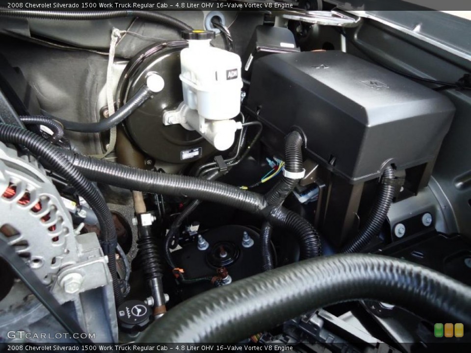 4.8 Liter OHV 16-Valve Vortec V8 Engine for the 2008 Chevrolet Silverado 1500 #41438863