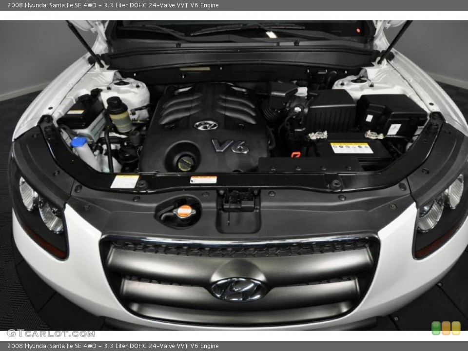 3.3 Liter DOHC 24-Valve VVT V6 Engine for the 2008 Hyundai Santa Fe #41447083