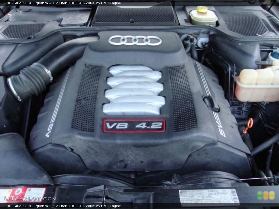4.2 Liter DOHC 40-Valve VVT V8 2002 Audi S8 Engine