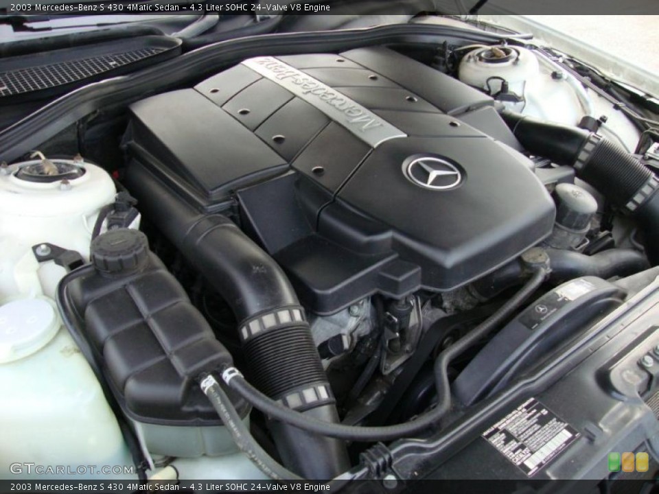 4.3 Liter SOHC 24-Valve V8 Engine for the 2003 Mercedes-Benz S #41476631