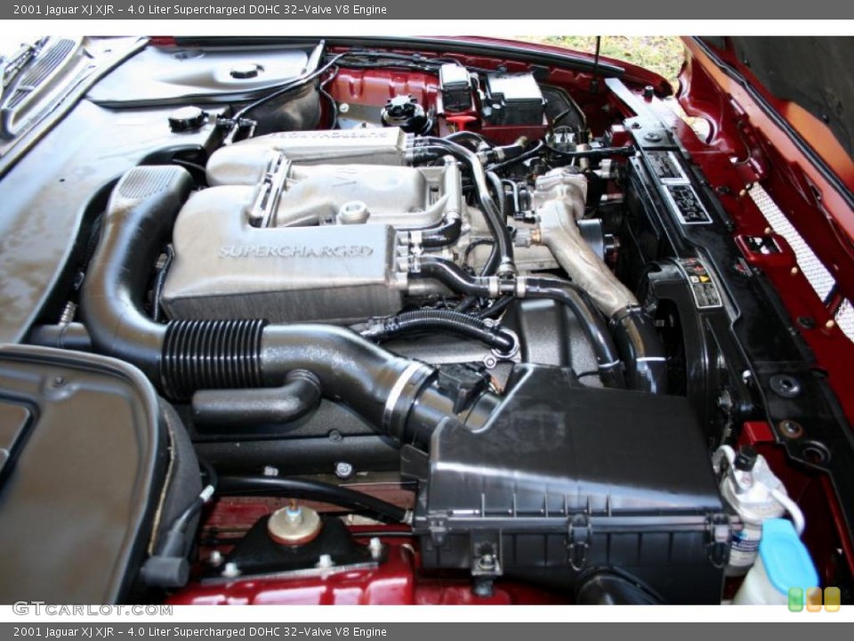 4.0 Liter Supercharged DOHC 32-Valve V8 Engine for the 2001 Jaguar XJ #41477807