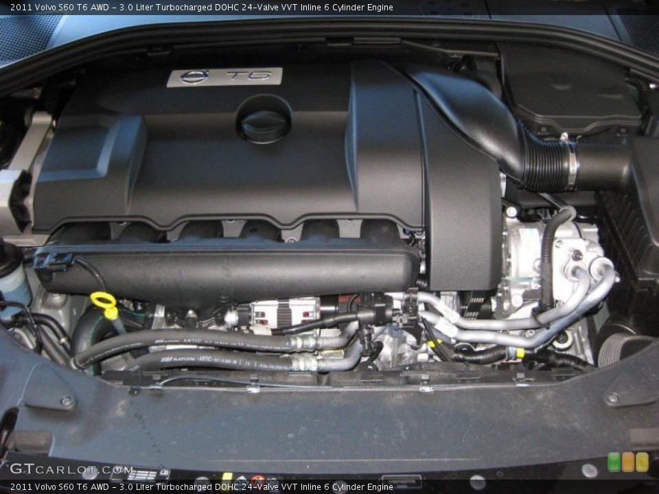 3.0 Liter Turbocharged DOHC 24-Valve VVT Inline 6 Cylinder Engine for the 2011 Volvo S60 #41501442