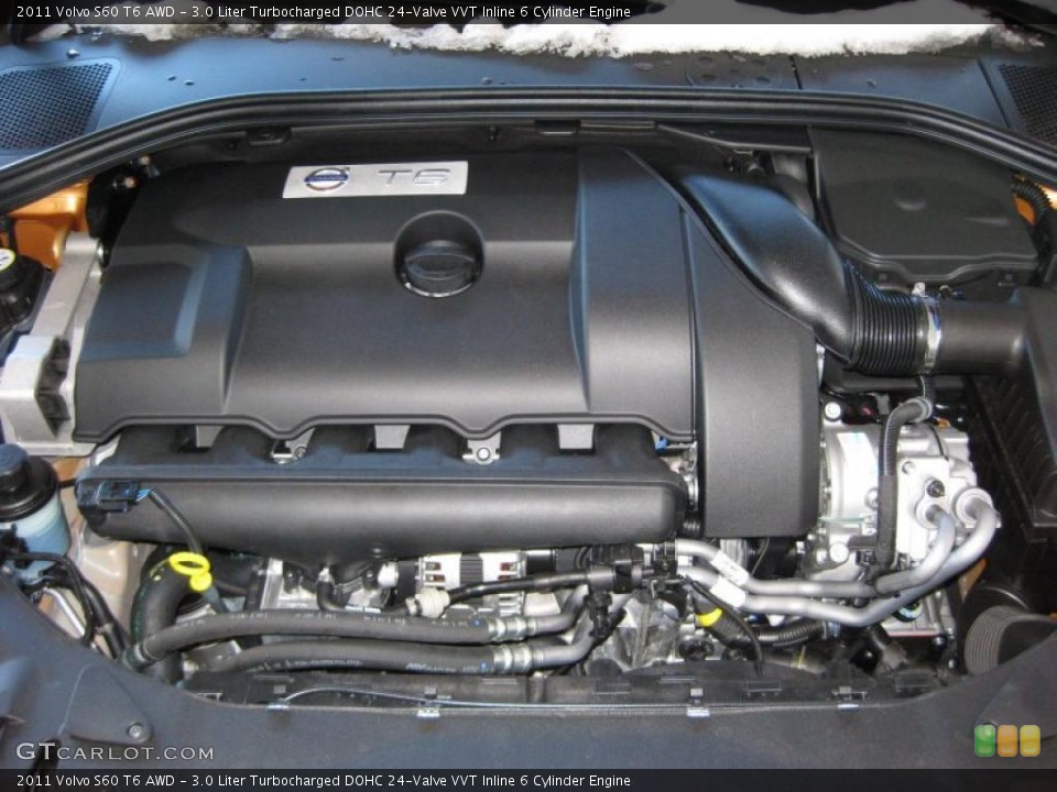 3.0 Liter Turbocharged DOHC 24-Valve VVT Inline 6 Cylinder Engine for the 2011 Volvo S60 #41501922