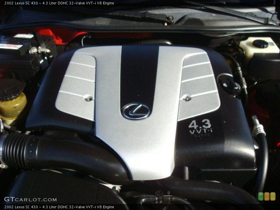 4.3 Liter DOHC 32-Valve VVT-i V8 Engine for the 2002 Lexus SC #41519697