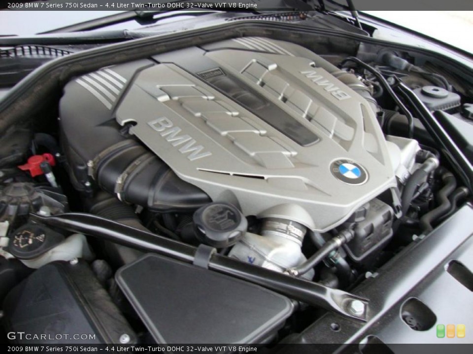 4.4 Liter Twin-Turbo DOHC 32-Valve VVT V8 Engine for the 2009 BMW 7 Series #41557590