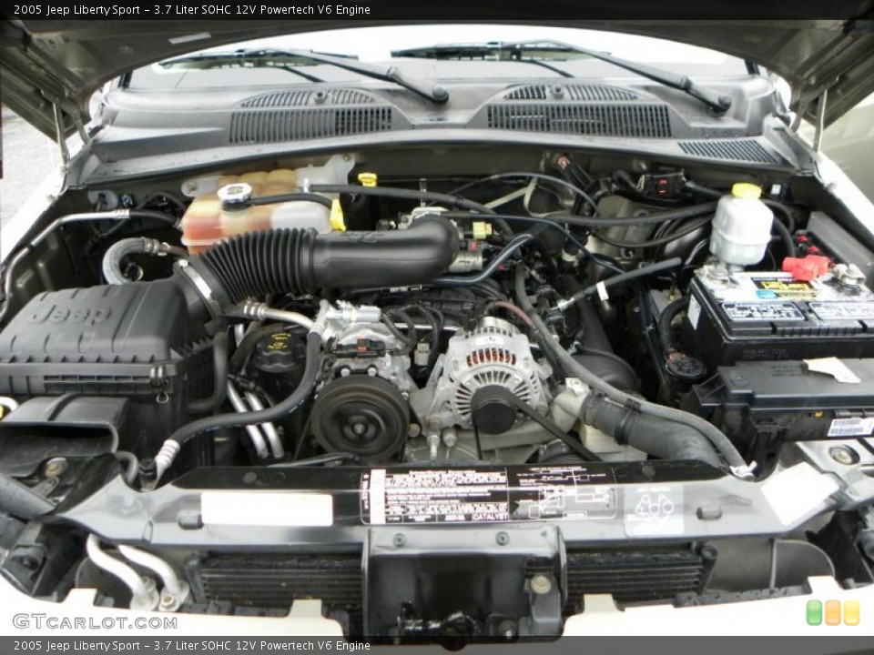 3.7 Liter SOHC 12V Powertech V6 Engine for the 2005 Jeep Liberty #41569795