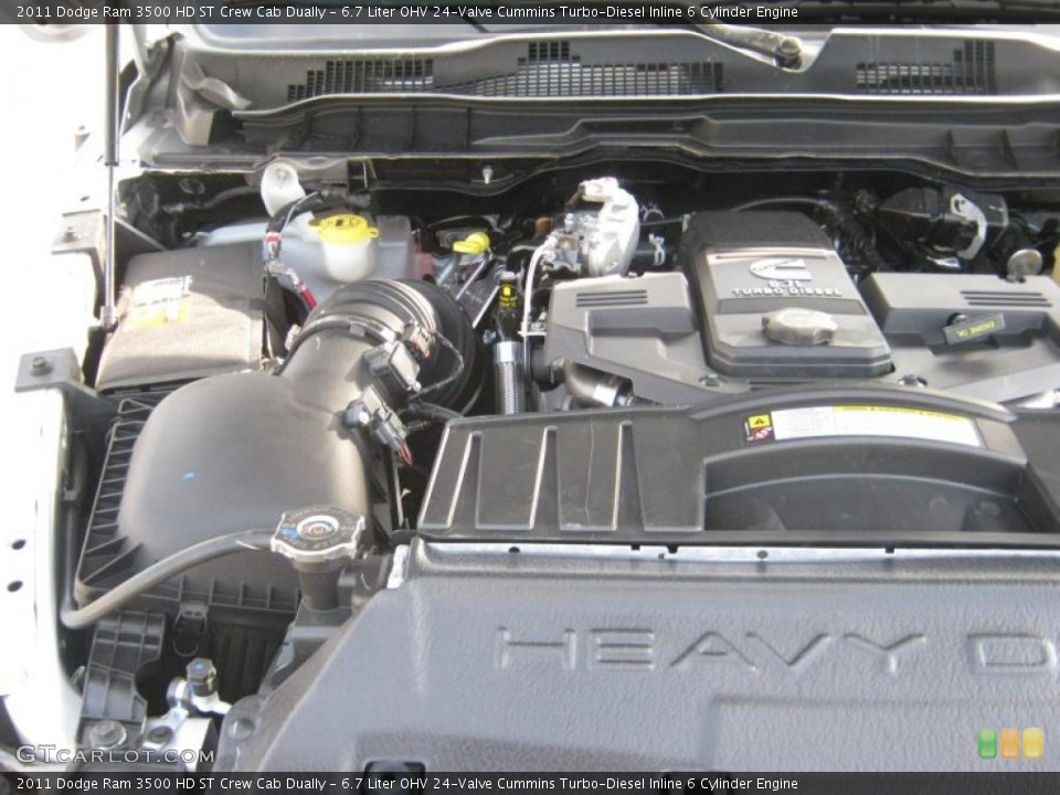 6.7 Liter OHV 24-Valve Cummins Turbo-Diesel Inline 6 Cylinder Engine for the 2011 Dodge Ram 3500 HD #41569815