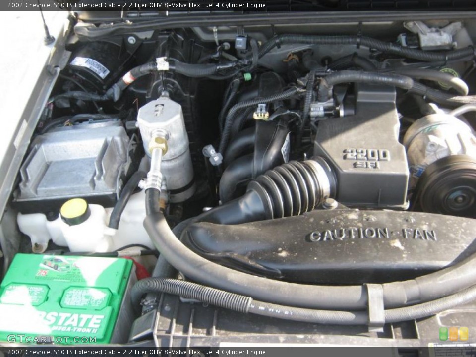 2.2 Liter OHV 8-Valve Flex Fuel 4 Cylinder Engine for the 2002 Chevrolet S10 #41574899