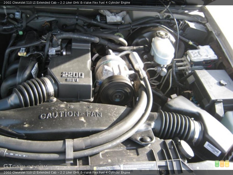 2.2 Liter OHV 8-Valve Flex Fuel 4 Cylinder Engine for the 2002 Chevrolet S10 #41574919