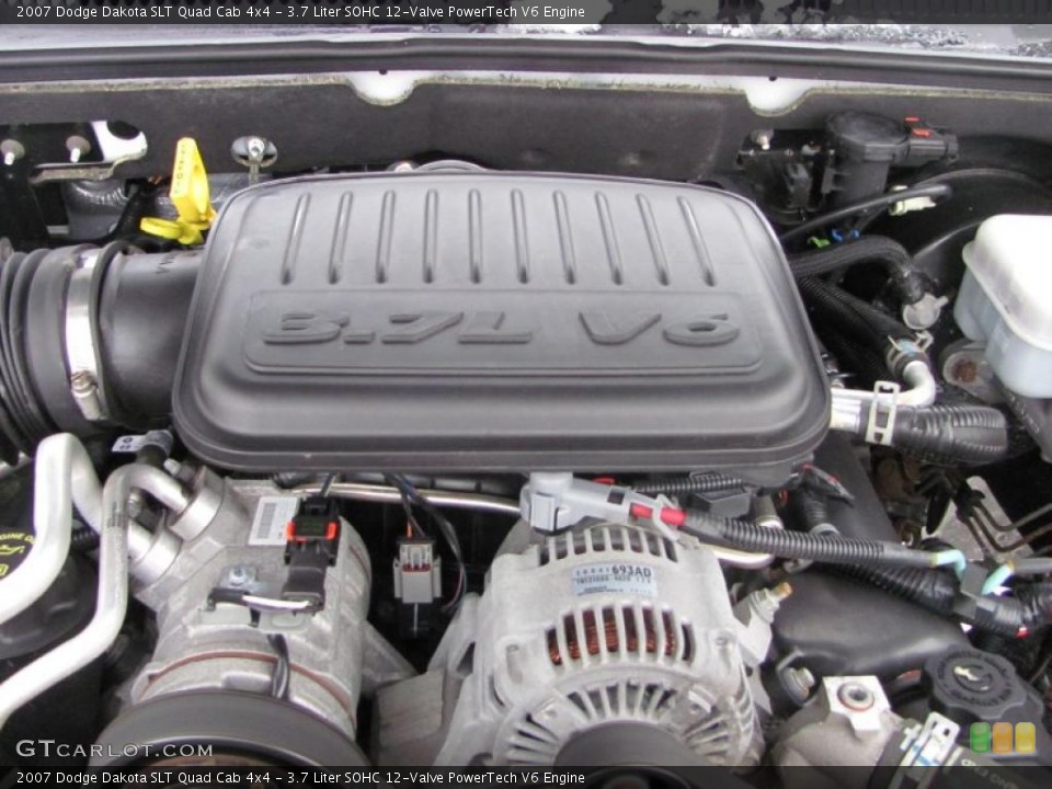 3.7 Liter SOHC 12-Valve PowerTech V6 Engine for the 2007 Dodge Dakota #41598401