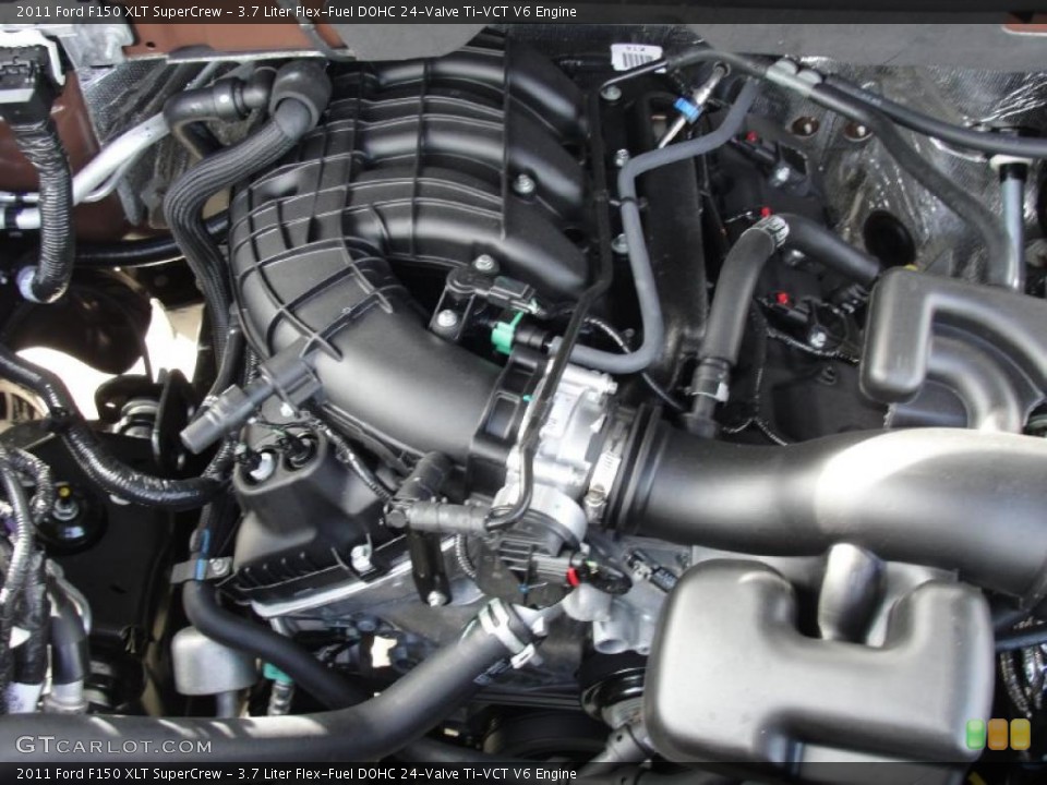 3.7 Liter Flex-Fuel DOHC 24-Valve Ti-VCT V6 Engine for the 2011 Ford F150 #41608693