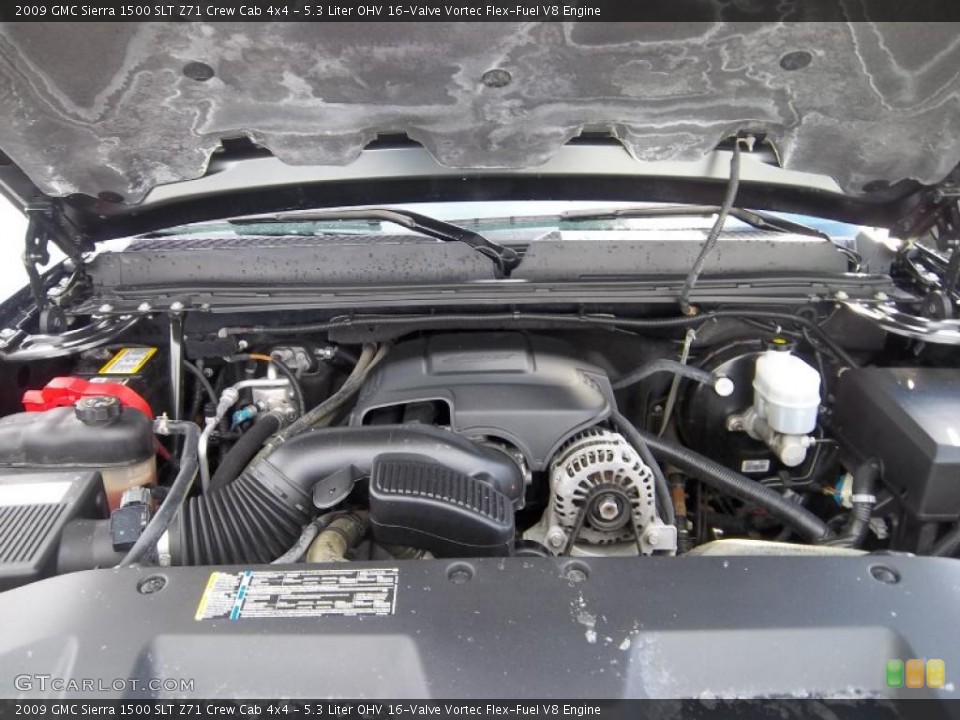 5.3 Liter OHV 16-Valve Vortec Flex-Fuel V8 Engine for the 2009 GMC Sierra 1500 #41621556