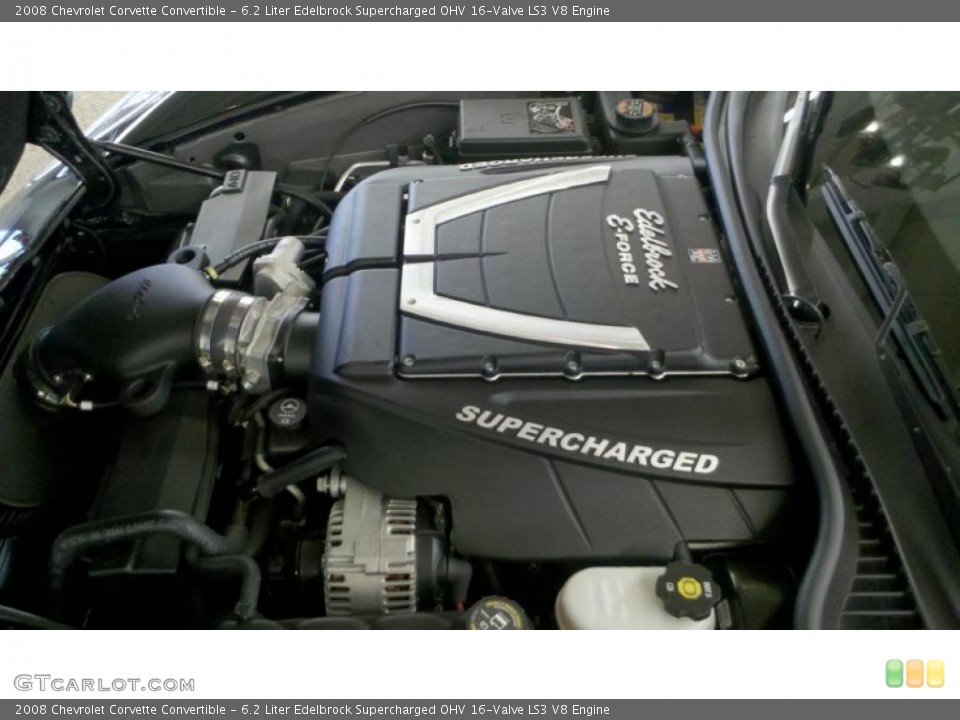 6.2 Liter Edelbrock Supercharged OHV 16-Valve LS3 V8 Engine for the 2008 Chevrolet Corvette #41649235