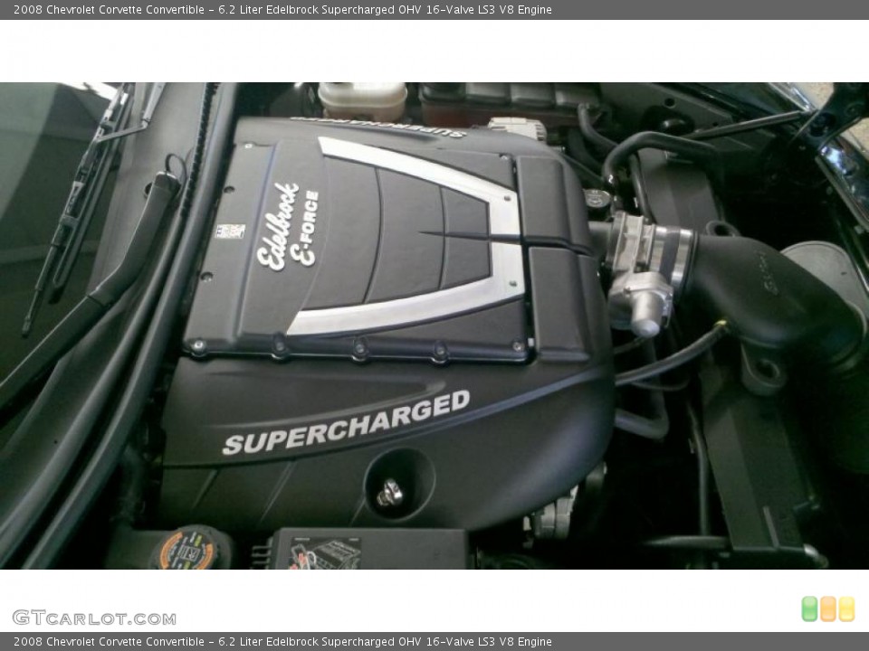 6.2 Liter Edelbrock Supercharged OHV 16-Valve LS3 V8 Engine for the 2008 Chevrolet Corvette #41649267