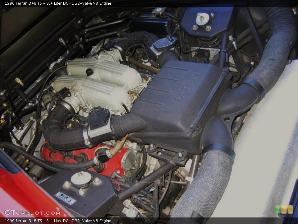 3.4 Liter DOHC 32-Valve V8 1990 Ferrari 348 Engine
