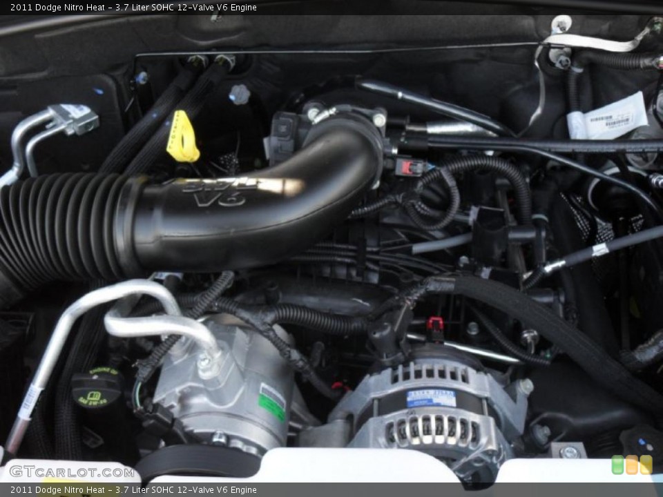 3.7 Liter SOHC 12-Valve V6 Engine for the 2011 Dodge Nitro #41657598