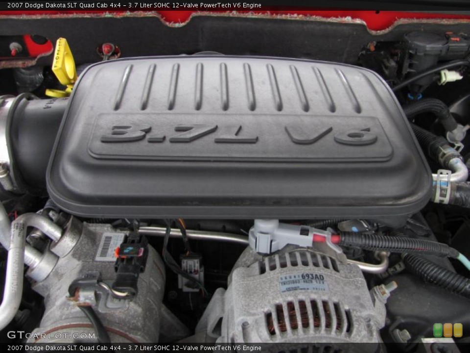3.7 Liter SOHC 12-Valve PowerTech V6 Engine for the 2007 Dodge Dakota #41672092