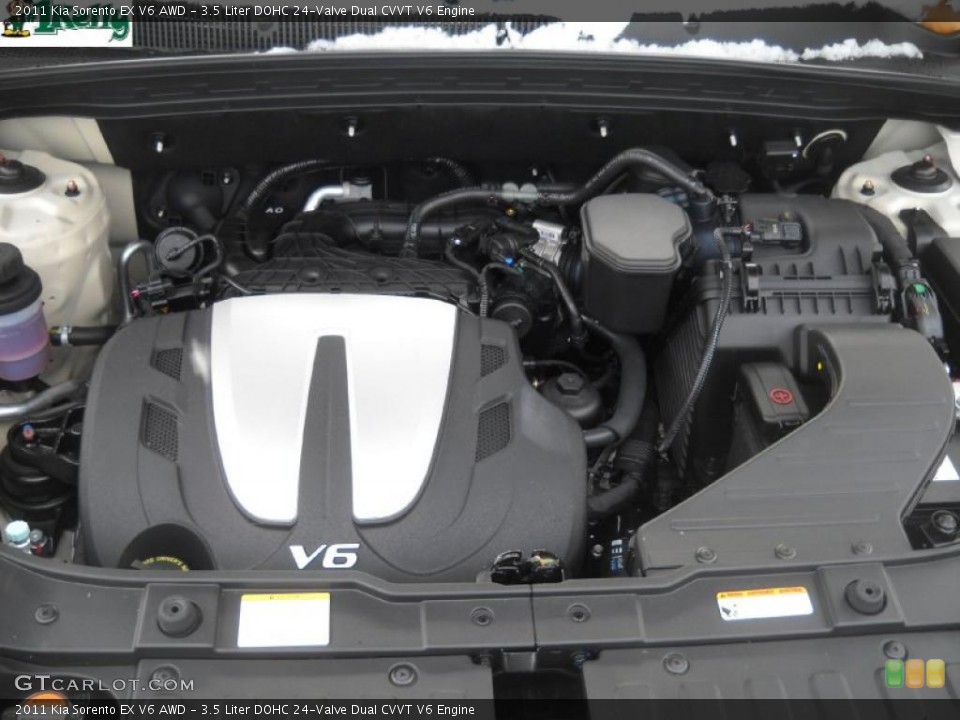 3.5 Liter DOHC 24-Valve Dual CVVT V6 Engine for the 2011 Kia Sorento #41672176