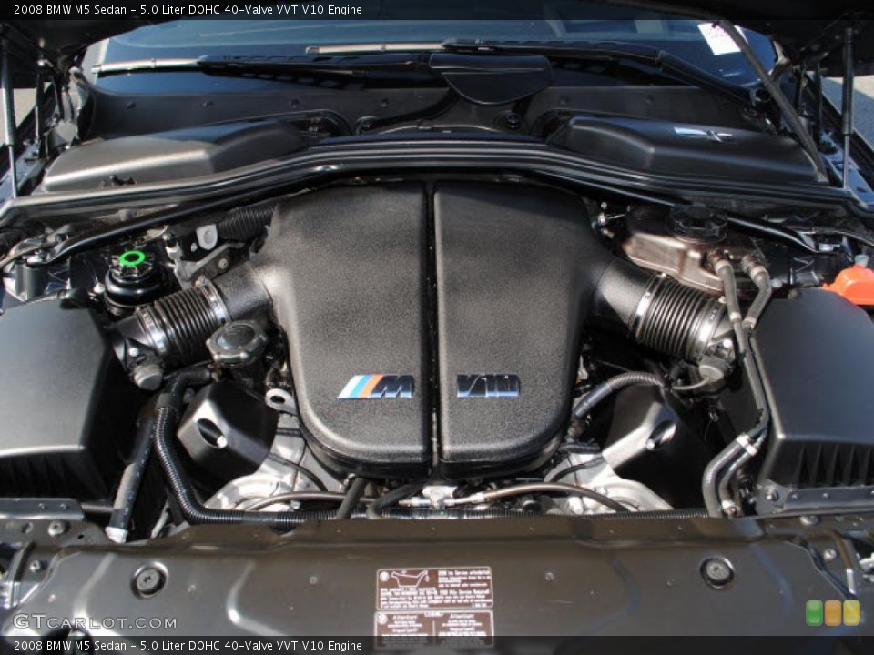 5.0 Liter DOHC 40-Valve VVT V10 Engine for the 2008 BMW M5 #41684949