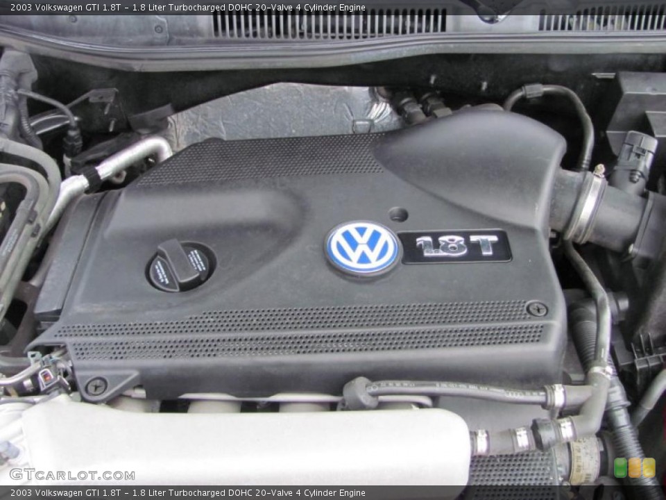 1.8 Liter Turbocharged DOHC 20-Valve 4 Cylinder Engine for the 2003 Volkswagen GTI #41690313